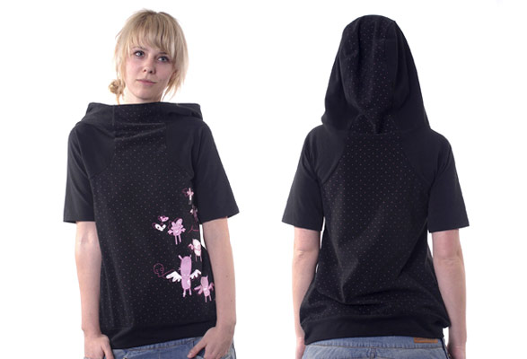 girls hooded tshirt